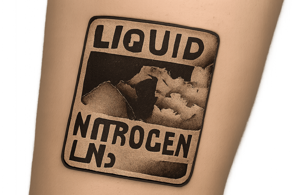 liquid nitrogen brand tattoo