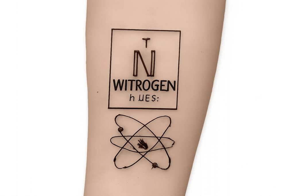 nitrogen branding tattoo