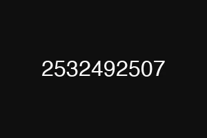 2532492507
